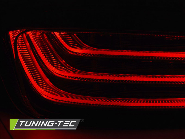 LED Lightbar Design Rückleuchten für BMW 5er F10 10-13 schwarz/chrom LCI Optik